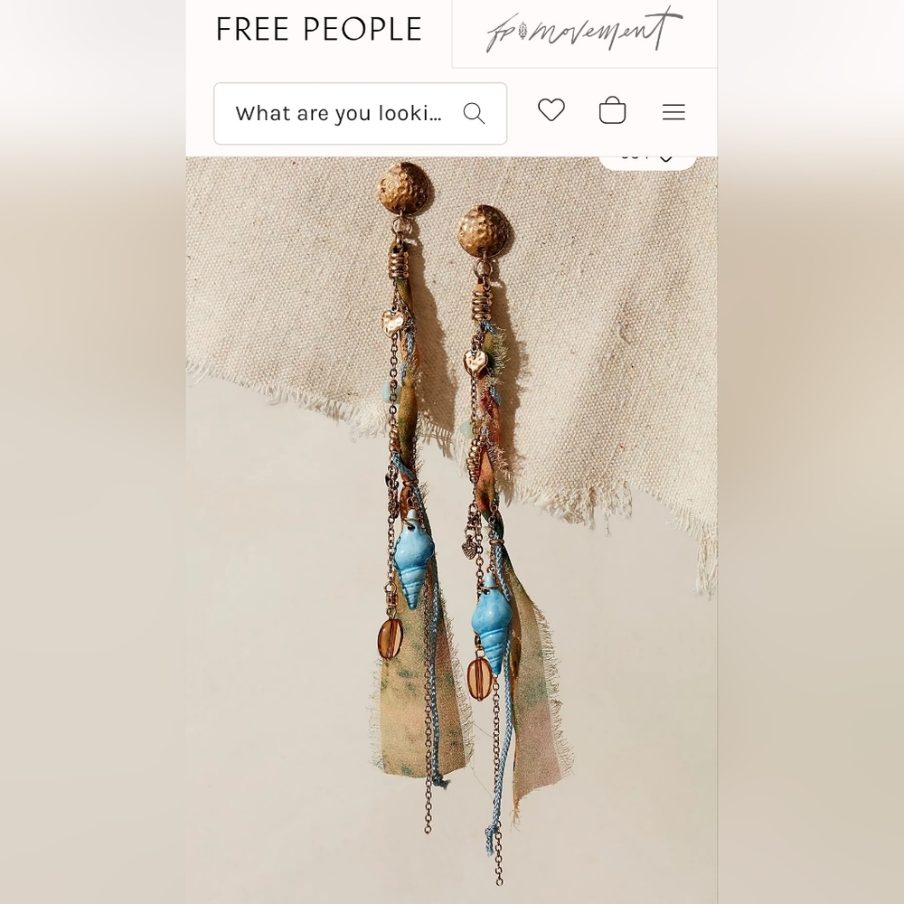 NWT Free People Clearwater Dangle Earrings